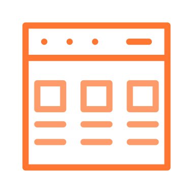 Web sayfası tarayıcı vektör çizim 