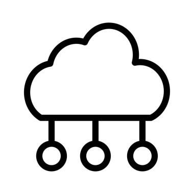 sunucu vektör çizim bulut 