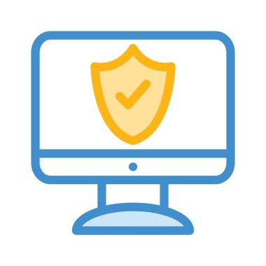 güvenli koruma kalkanı vektör çizim 