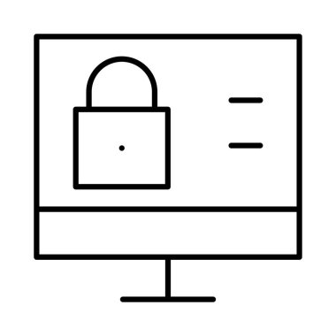 özel güvenli kilit vektör çizim 