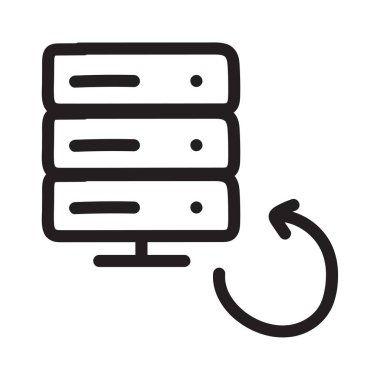 yenileme sunucu vektör çizim yeniden 