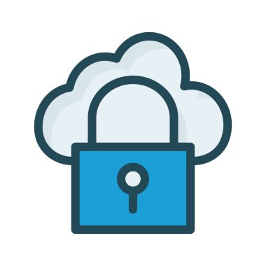 Özel kilit güvenli vektör çizim 