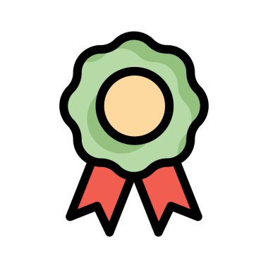 rozet madalya ödülü vektör çizim 