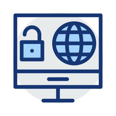 tarayıcı Internet vektör çizim kilidini 