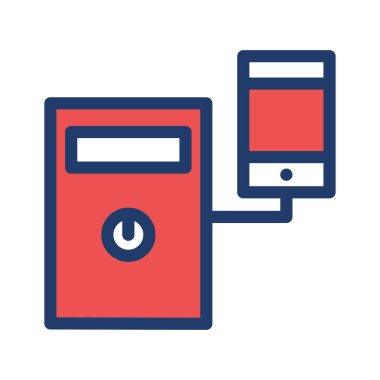 dosya paylaşımı PC bilgisayar vektör çizim 