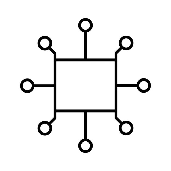 Verbindung Netzwerk Zugehörigkeit Vektor Illustration — Stockvektor