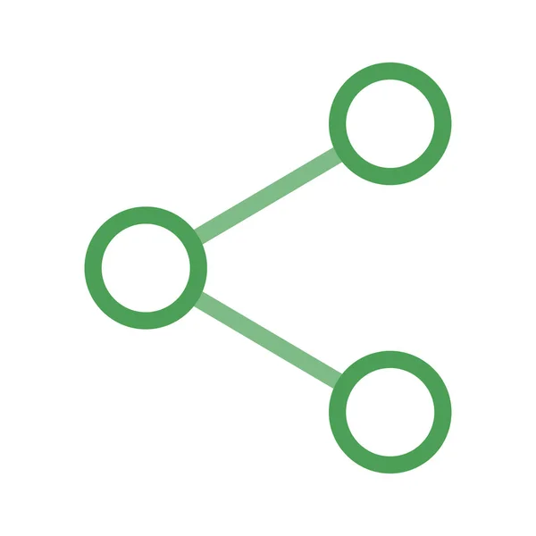Netzwerk Sharing Verbindungsvektor Illustration — Stockvektor
