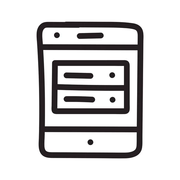 Mobila Hosting Telefon Vektorillustration — Stock vektor