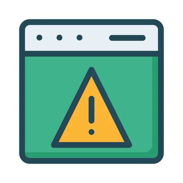 Warning Error Alert Vector Illustration — Stock Vector