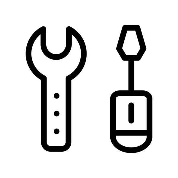 Reparatie Fix Tools Vectorillustratie — Stockvector