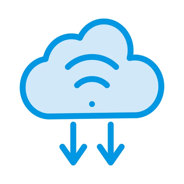 Télécharger Illustration Vectorielle Hébergement Cloud — Image vectorielle