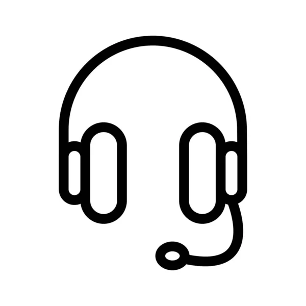 支持服务耳机矢量插图 — 图库矢量图片
