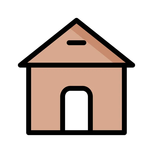 Casa Casa Casa Construção Vetor Ilustração — Vetor de Stock