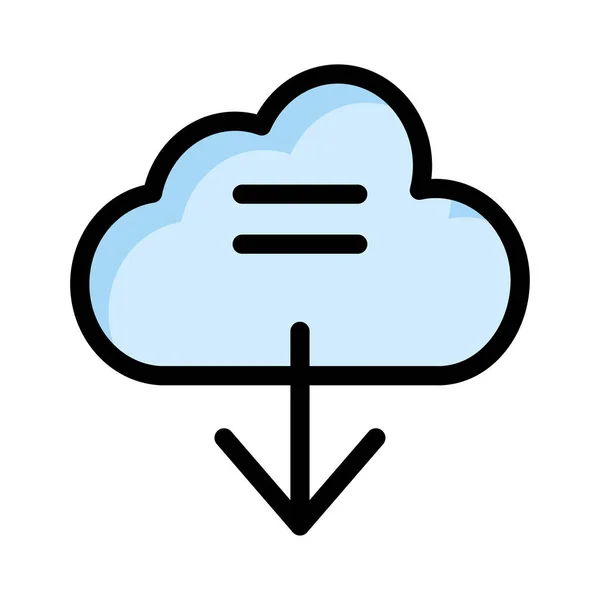 Télécharger Illustration Vectorielle Serveur Cloud — Image vectorielle