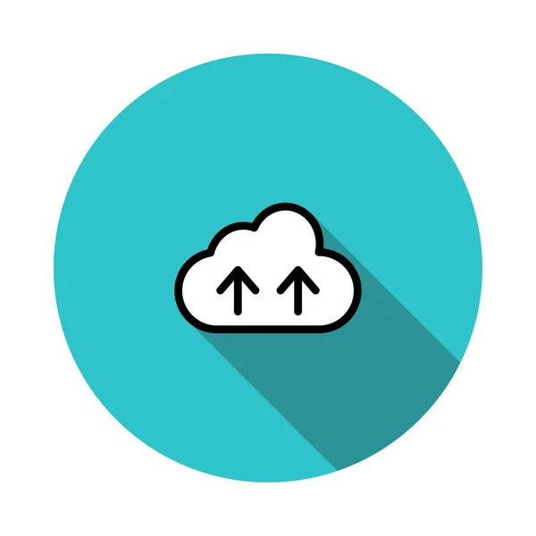 Cloud Server Vector Afbeelding Uploaden — Stockvector