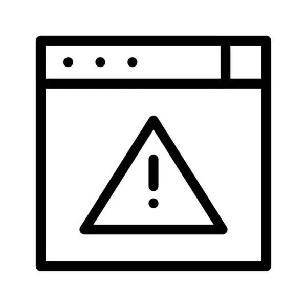 Exclamación Error Advertencia Vector Ilustración — Vector de stock