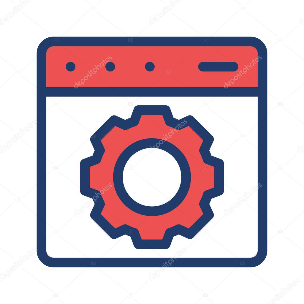 configure   preference   web page   vector illustration 