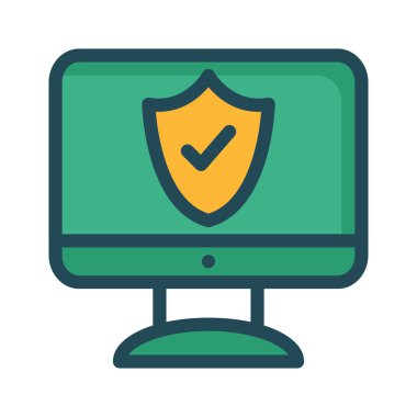 güvenli koruma kalkanı vektör çizim 