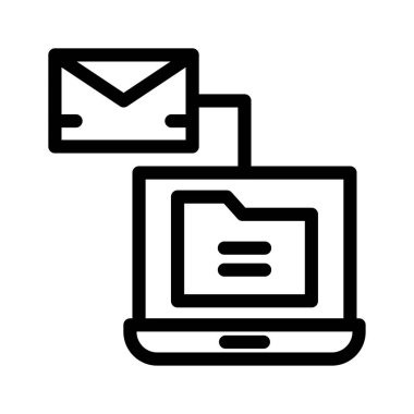 ileti gelen kutusu posta vektör çizim 