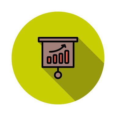 büyüme grafiği grafik vektör çizim 