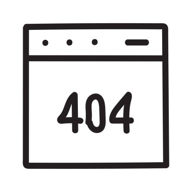 hata web sayfası tarayıcı vektör çizim 