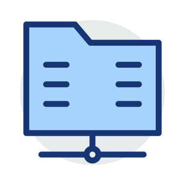 Klasör Paylaşım dizin vektör çizim 