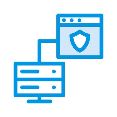 Depolama veritabanı sunucusu vektör çizim 