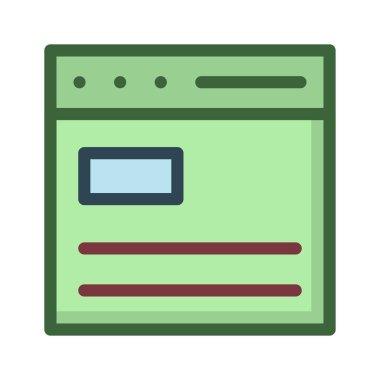 Web sayfası tarayıcı vektör çizim 