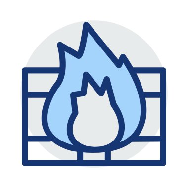 Güvenlik Duvarı koruma güvenli vektör çizim 