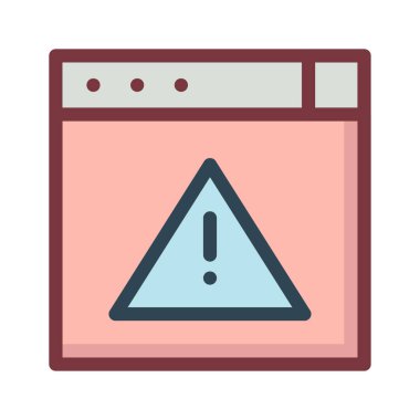 ünlem hata uyarı vektör çizim 