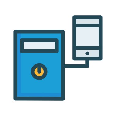 dosya paylaşımı PC bilgisayar vektör çizim 