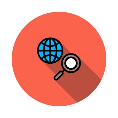 tarayıcı arama Büyüteç vektör çizim 