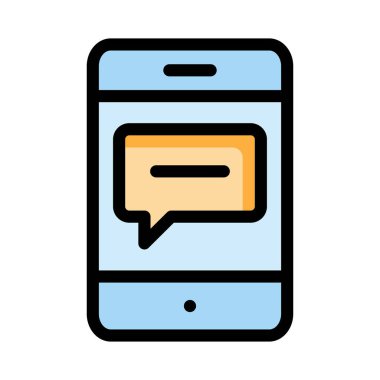 mesaj sohbet metin vektör çizim 