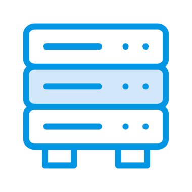 sunucu veritabanı depolama vektör çizim 