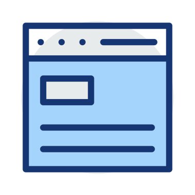 Web sayfası tarayıcı vektör çizim 