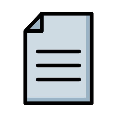 dosya belge sayfası vektör çizim 