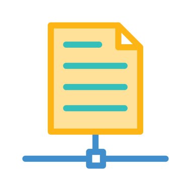 dosya düz simgesi beyaz arka plan, vektör, illüstrasyon izole paylaşımı