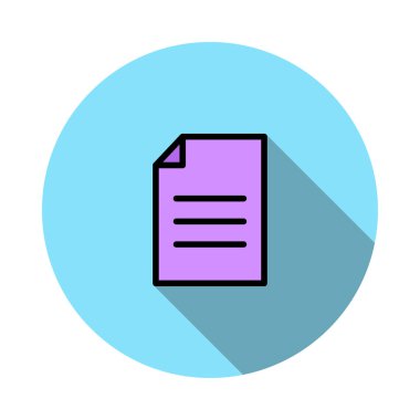 dosya belge sayfası vektör çizim 