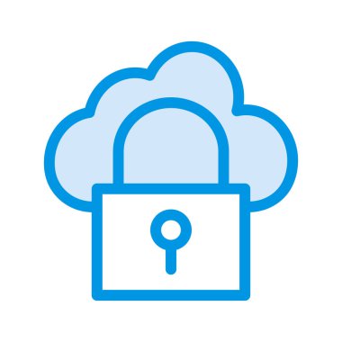 Beyaz arka plan, vektör, illüstrasyon izole kilit güvenli düz simgesi