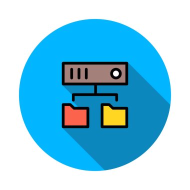 ağ sunucusu bağlantı vektör çizim 