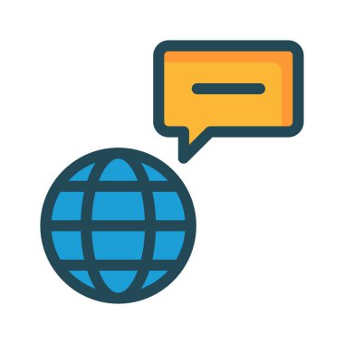 metin iletisi tarayıcı vektör çizim 