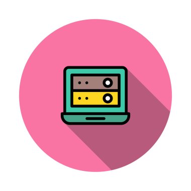 veritabanı sunucu depolama vektör çizim 