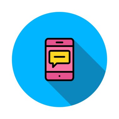 mesaj sohbet metin vektör çizim 