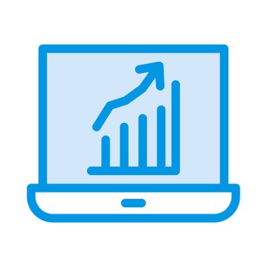 büyüme grafiği grafik vektör çizim 