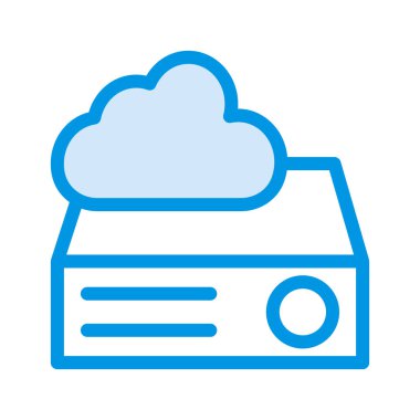 barındırma bulut veritabanı vektör çizim 