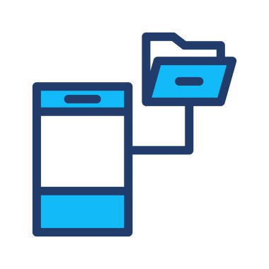 cep telefon düz simgesi beyaz arka plan, vektör, illüstrasyon izole paylaşımı dosya