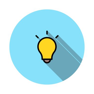 fikir yaratıcı lamba vektör çizim 