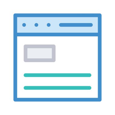 Web sayfası tarayıcı vektör çizim 