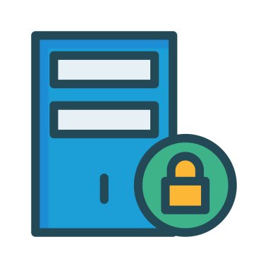 Özel kilit güvenli vektör çizim 