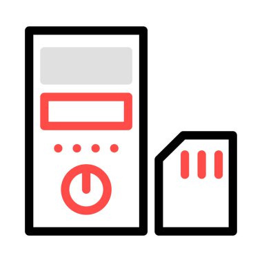 SD kart çip vektör çizim 